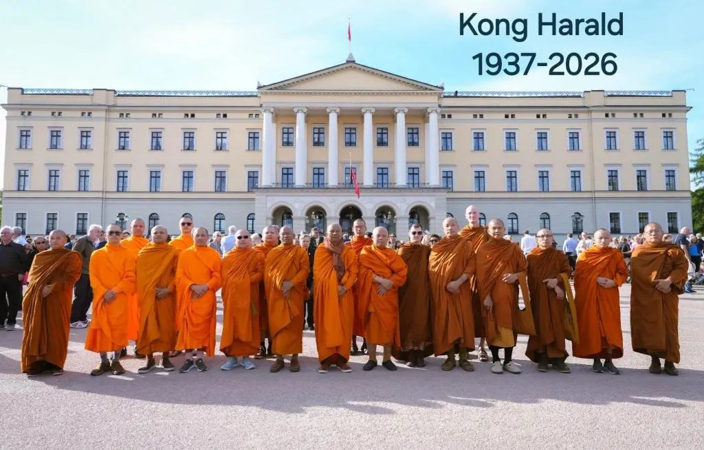 พระสงฆ์ร่วมน้อมรำลึกสมเด็จพระราชาธิบดี Harald 1937–2026
